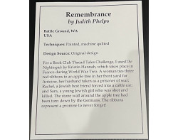Remembrance by Judith Phelps - Sign