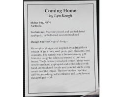 Coming Home by Lyn Keogh - Sign