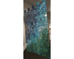 Encounter of Lines and Surfaces Il by Jongkyeong Lee - On Display at Quilt National 2025 (Third View) [Photo by Leslie Tucker Jenison - Shared on Jongkyeong Lee Instagram]