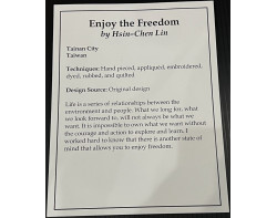Enjoy the Freedom by Hsin-Chen Lin - Sign