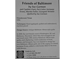 Friends of Baltimore by Sue Garman, Cynthia Clark, Pat Cotter, Jerrianne Evans, Marsha Fuller, and Georgann Wrinkle - Houston 2017 Sign