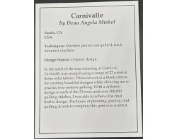 Carnivalle by Dena Angela Miskel - Sign