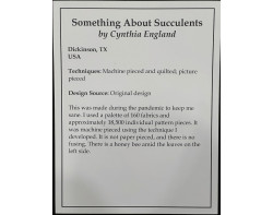 Something About Succulents by Cynthia England - Sign