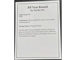 All Year Round by Noriko Ito - Sign