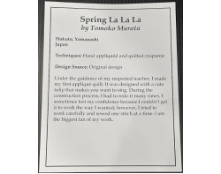 Spring La La La by Tomoko Murata - Sign