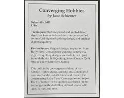 Converging Hobbies by Jane Schiemer - Sign