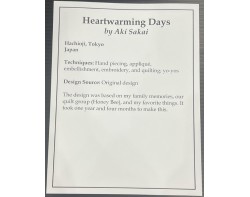 Heartwarming Days by Aki Sakai - Sign (Photo by Mary Kay Davis)