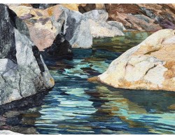 Boulders at Lower Yosemite Falls by Sandra Mollon - Detail 2