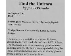 Find the Unicorn by Joan O Grady - Sign