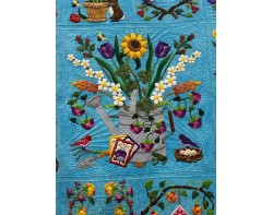 Baltimore In Blue by Linda Neal, Quilted by Jackie Brown - Detail 1