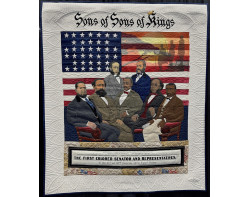 Sons of Sons of Kings by Georgia Williams, Quilted by Dena Angela Miskel