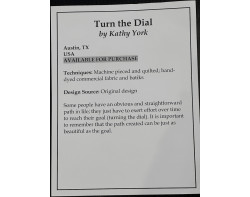 Turn the Dial by Kathy York - Sign