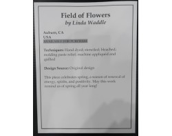 Field of Flowers by Linda Waddle - Sign