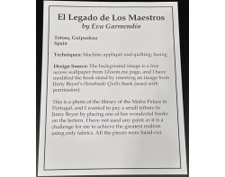 El Legado de Los Maestros by Eva Garmendia - Sign (Photo by John Anderson)