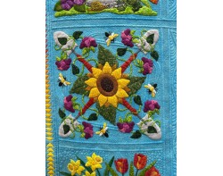 Baltimore In Blue by Linda Neal, Quilted by Jackie Brown - Detail 3