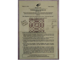 Church Pamphlet in which Cindy Wiens drew the design for her quilt, Faded Denim Jacket