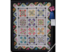 Pretty Petals by Carmen Nordback, Quilted by Becky Leitch - On Display at AQS QuiltWeek Paducah 2024