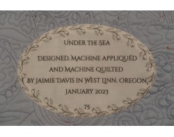 Under The Sea by Jaimie Davis - Label