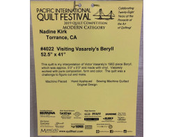Visiting Vasarelys Beryll by Nadine Kirk - Sign