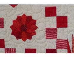 Ruby Jubilee by Ninigret Quilters, Assembled by Tina Craig, Quilted by Pat Harrison - Detail 11