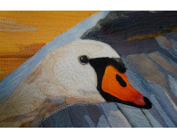The Mute Swan by Sandra Mollon - Detail 1 Close-Up