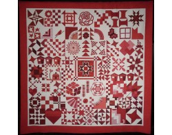 Ruby Jubilee by Ninigret Quilters, Assembled by Tina Craig, Quilted by Pat Harrison