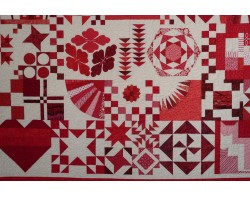 Ruby Jubilee by Ninigret Quilters, Assembled by Tina Craig, Quilted by Pat Harrison - Detail 6