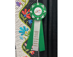 Pretty Petals by Carmen Nordback, Quilted by Becky Leitch - Road to California 2023 Honorable Mention Ribbon