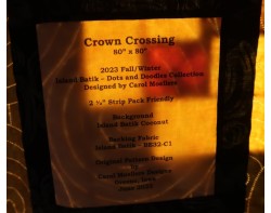 Crown Crossing by Carol Moellers - Label