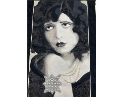 Clara Bow Wearing a Cloak by Jessica Drennan - Detail 1