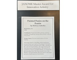 Painted Ponies on the Prairie by Melissa Sobotka - Houston International Quilt Festival 2025 Sign