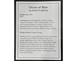 Ocean of Blue by Heidi Proffetty - Houston International Quilt Festival 2023 Sign