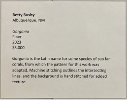 Gorgonia by Betty Busby - Sign