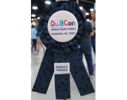Yes More Please! by Heidi Parkes, Additionally Pieced and Quilted by Zak Foster - Judges Choice Ribbon at QuiltCon 2025