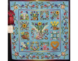 Baltimore In Blue by Linda Neal, Quilted by Jackie Brown