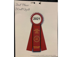 Davids Wasp by Rebecca Ann Haley - Second Place Wall Quilt Competition Ribbon