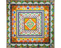 McTangerine Roses by Lynn Droege, Quilted by Lisa Sipes (Photo by Gregory Case)