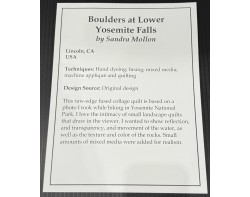 Boulders at Lower Yosemite Falls by Sandra Mollon - Sign