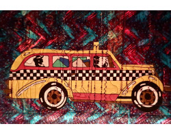 Downtown by Kathryn Pellman - Back of Quilt Bus