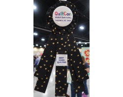 Yes More Please! by Heidi Parkes, Additionally Pieced and Quilted by Zak Foster - Best Hand Quilting Ribbon at QuiltCon 2025