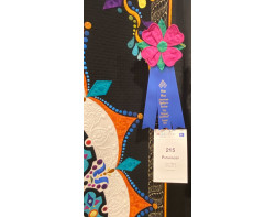 Pathfinder by Kyra Reps - First Place - Large Quilts: Movable Machine Quilted Ribbon and Sign