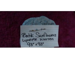 Batik Sunflowers by Lynette S. Warren - Label