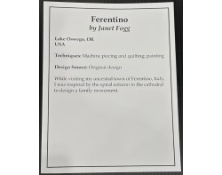 Ferentino by Janet Fogg - Sign (Photo by John Anderson)