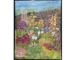 St. Radigunds Garden (Canterbury, UK) by Audrey Durnan - On Display at Houston International Quilt Festival 2024