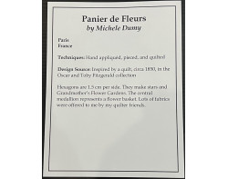 Panier de Fleurs by Michele Dumy - Sign