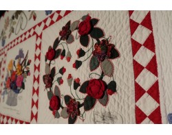 Davis Album Quilt by Jaimie Davis - Detail 6 (Angled View)