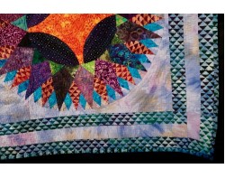 Batik Sunflowers by Lynette S. Warren - Corner