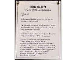 Blue Basket by Roberta Lagomarsini - Sign