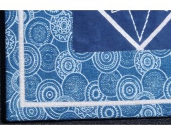 Stitch by Stitch - Blue by Susan K. Cleveland - Corner