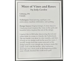 Maze of Vines and Roses by Judy Garden - Sign